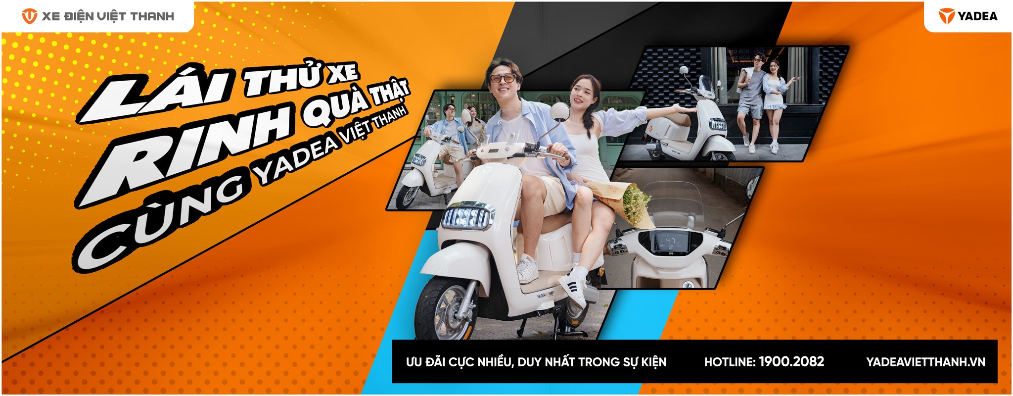 Lái thử xe Yadea banner